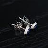 OLIO E ACETO Sterling Silver Lapis Lazuli/Red Snakeskin Jade Flower Earrings OLIO-OA13E09-LY Blue(OA13E08)